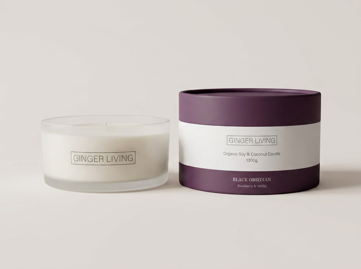 Black Obsidian- Blackberry & Vanilla Luxury Candle 1300gr