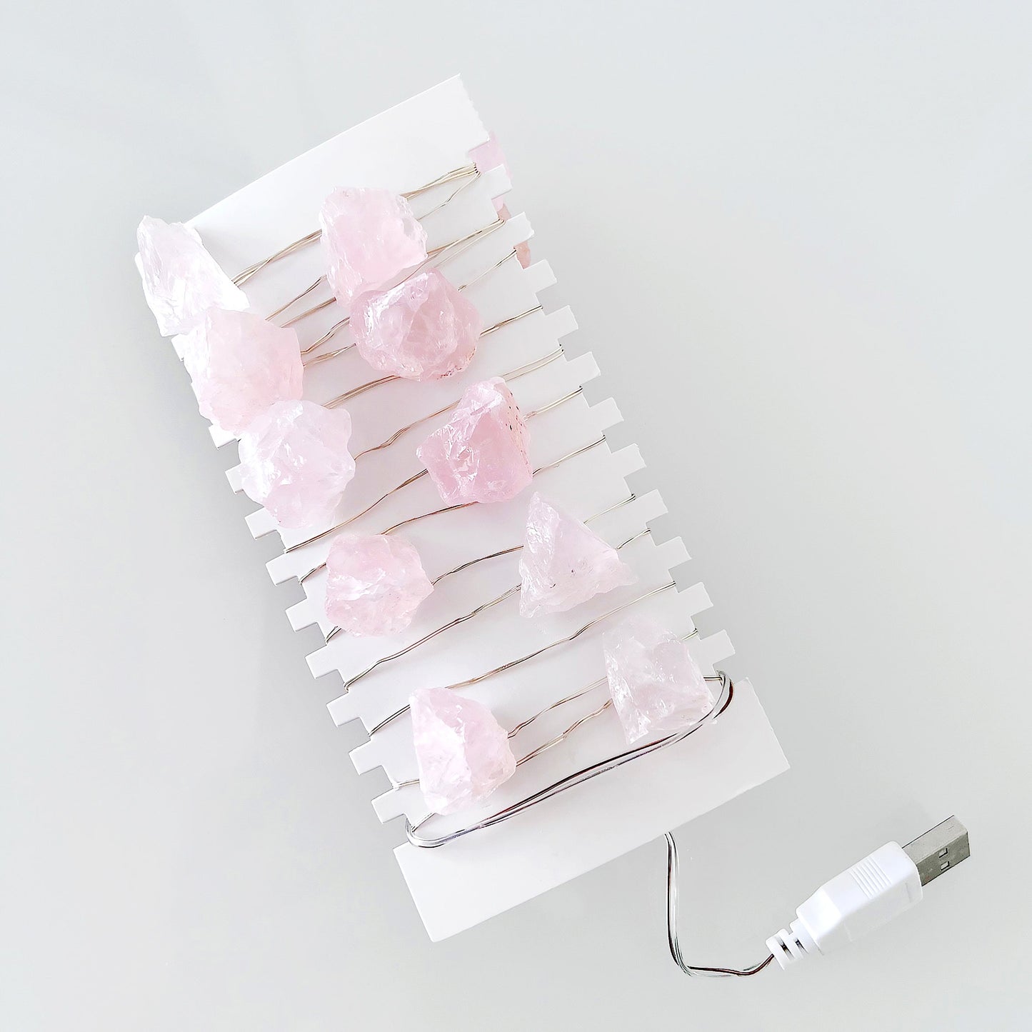 Crystal String Lights USB - Rose Quartz