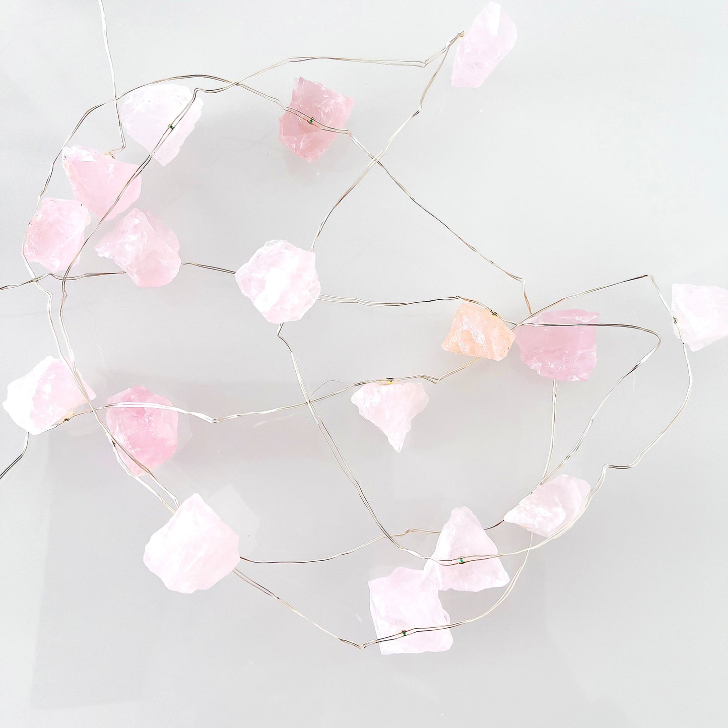 Crystal String Lights USB - Rose Quartz