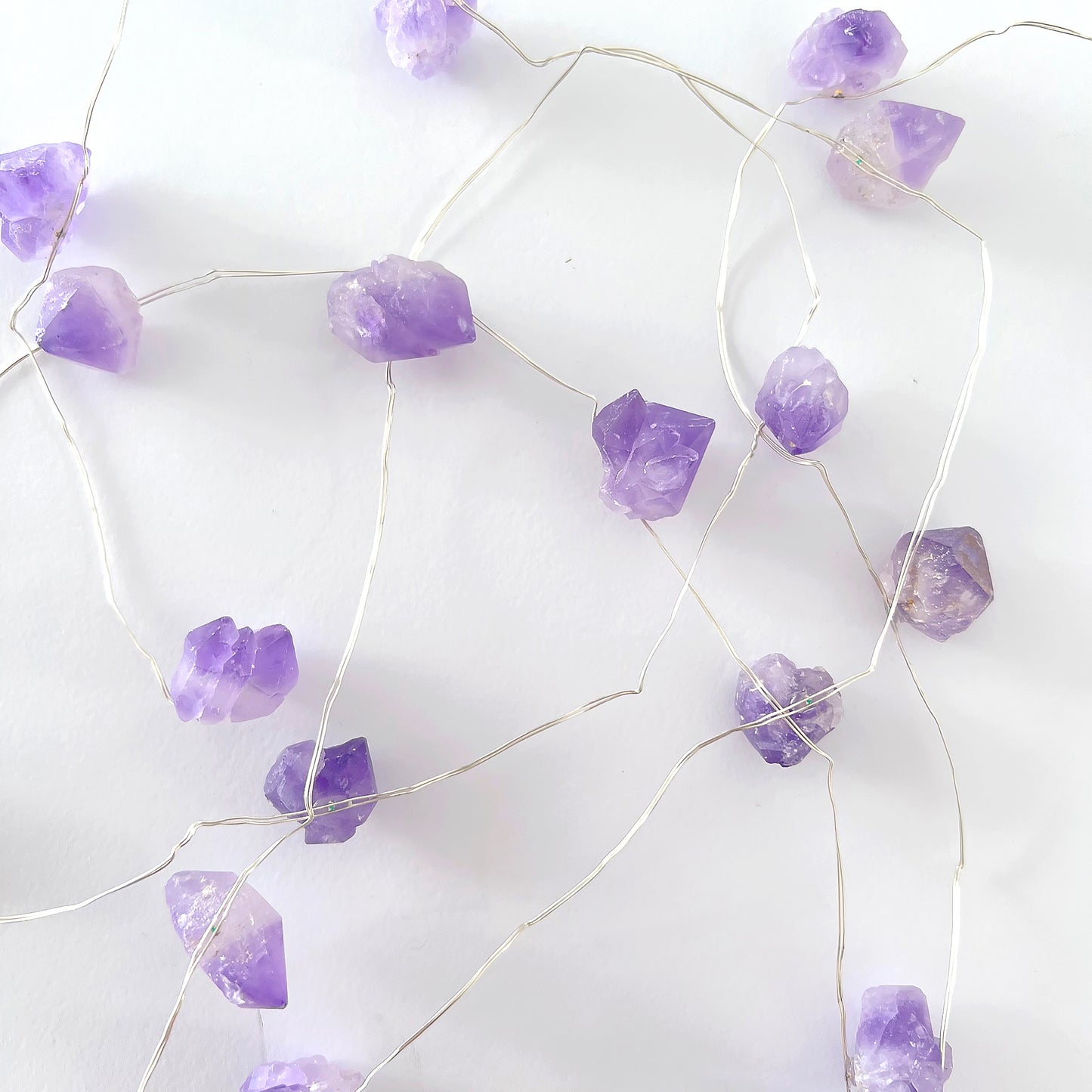 Crystal String Lights USB - Amethyst