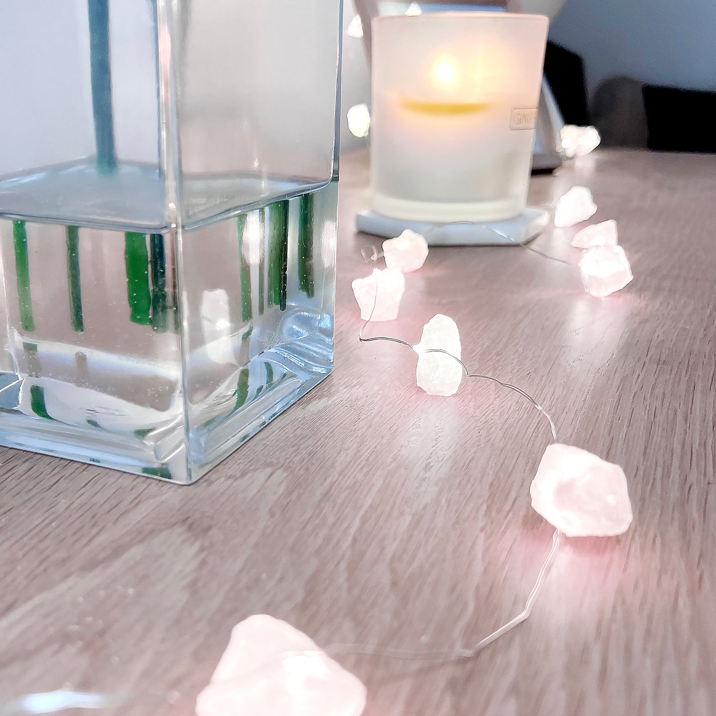 Crystal String Lights USB - Amethyst